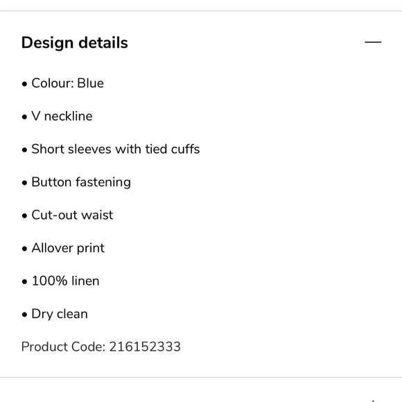 NWT Hannah Cora cut out blue floral linen mini dress - Picture 6 of 9